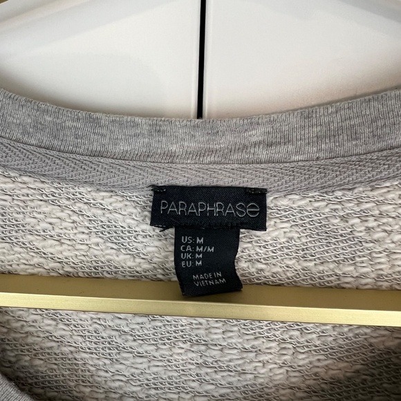 Paraphrase Women's 100% Cotton Sweater Dress | Heather Grey - Picture 7 of 8